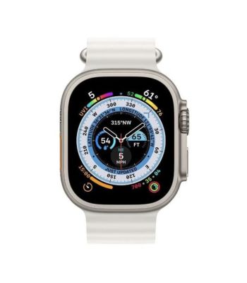 Фото 2 — Apple Watch Ultra 49 мм, корпус из титана, ремешок Ocean Белый