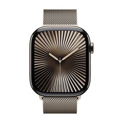 Фото 2 — Apple Watch Series 10 GPS + Cellular 46mm Natural Titanium Case with Natural Milanese Loop
