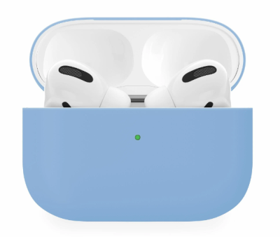 Фото 1 — Чехол силиконовый Uzay Apple Airpods Pro 2, голубой