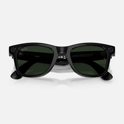 Фото 4 — Умные-Очки Ray-Ban Wayfarer RW4012 Shiny Black/G15 Green (L)
