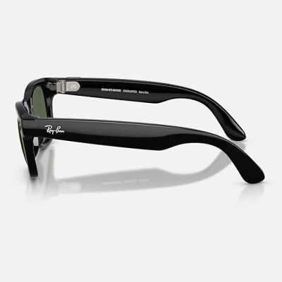 Фото 3 — Умные-Очки Ray-Ban Wayfarer RW4012 Shiny Black/G15 Green (L)