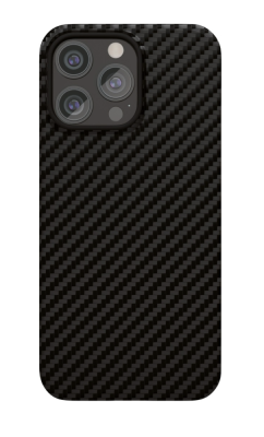 Фото 1 — Чехол защитный "vlp" Kevlar Case MagSafe iPhone 15 Pro Max, черный