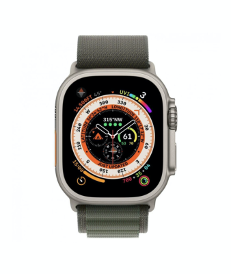 Фото 3 — Apple Watch Ultra 49 мм, корпус из титана, ремешок Alpine (L) Зеленый