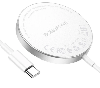 Фото 1 — Беспроводное ЗУ BOROFONE BQ18 15W 3в1 белый