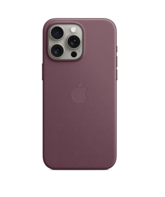 Фото 1 — Чехол защитный iPhone 15 Pro Max FineWoven Case with MagSafe Premium Mulberry