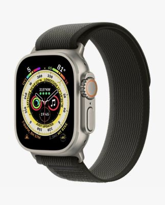 Фото 1 — Apple Watch Ultra 49 мм, корпус из титана, ремешок Trail (S/M) Черный/Серый