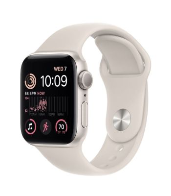 Фото 1 — Apple Watch SE 2022 40 мм Сияющая звезда, спортивный ремешок цвета "Сияющая звезда"