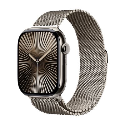 Фото 1 — Apple Watch Series 10 GPS + Cellular 46mm Natural Titanium Case with Natural Milanese Loop