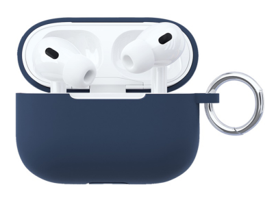 Фото 2 — Чехол силиконовый "vlp" Soft Touch Apple AirPods Pro 2, темно-синий