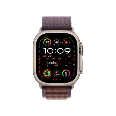 Фото 2 — Apple Watch Ultra 2 49 мм, корпус из титана, ремешок Alpine (M) Индиго