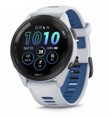 Фото 1 — Умные часы Garmin Forerunner 265 46mm Black Bezel with Whitestone Case and Whitestone
