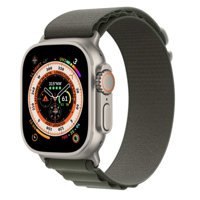 Фото 1 — Apple Watch Ultra 49 мм, корпус из титана, ремешок Alpine (M) Зеленый