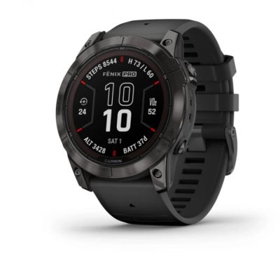 Фото 1 — Умные часы Garmin Fenix 7X 51mm SOLAR Sapphire Titanium with Chestnut Leather Band