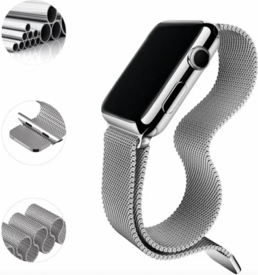 Фото 1 — Ремешок COTEetCI Apple Watch 42mm/44mm миланская петля серый
