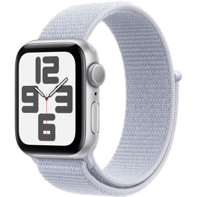 Фото 1 — Умные часы Apple Watch SE 2 40mm (2024) Silver Aluminum Case with Blue Sport Loop