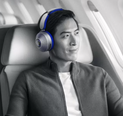 Фото 2 — Беспроводные наушники Dyson Zone Headphone Blue/Silver
