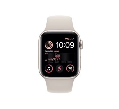 Фото 2 — Apple Watch SE 2022 40 мм Сияющая звезда, спортивный ремешок цвета "Сияющая звезда"