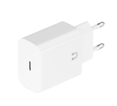 Фото 2 — Набор СЗУ Uzay 20W Type-C / Кабель Type-С to Lightning, 1.2м, белый
