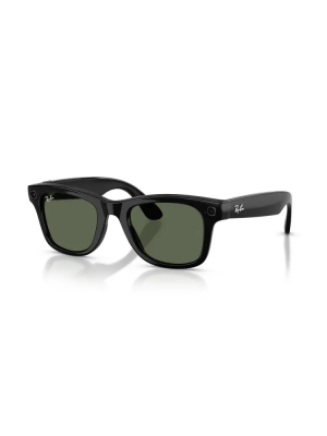 Фото 1 — Умные-Очки Ray-Ban Wayfarer RW4012 Shiny Black/G15 Green (L)