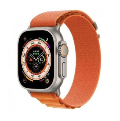 Фото 1 — Apple Watch Ultra 49 мм, корпус из титана, ремешок Alpine (L) Оранжевый