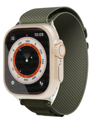 Фото 1 — Ремешок "vlp" Apple Watch 42/44/45/49mm, Extreme Band темно-зеленый нейлон