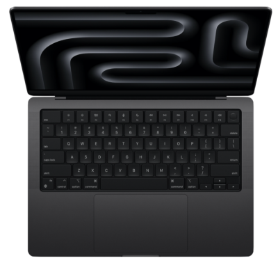 Фото 2 — Apple MacBook Pro 14" (M3 Pro 12C CPU, 18C GPU, 2023) 18 ГБ, 1024 ГБ SSD, чёрный космос MRX43