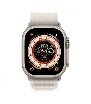 Фото 2 — Apple Watch Ultra 49 мм, корпус из титана, ремешок Alpine (M) Сияющая звезда