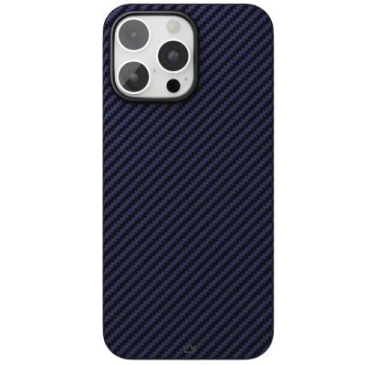 Фото 1 — Чехол защитный "vlp" Kevlar Case с MagSafe для iPhone 16 Pro Max, Синий